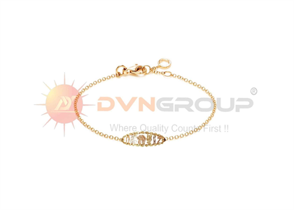 Three Tone Plated Animal with Numerical Bracelet